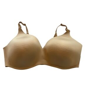 SOMA Vanishing 360 Wireless Bra Beige Full Coverage Smooth Comfort 44DDD